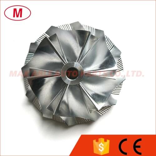 T2 44.60/60.13mm 6+6 blades Performance Turbo Billet compressor wheel/Aluminum 2618/Milling wheel for turbocharger Cartridge