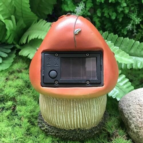Mushroom House Outdoor Solar Powered Light Balcony Patio Decor Crafts