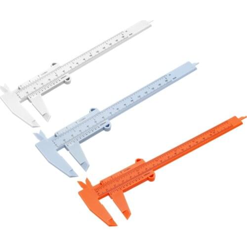 Uxcell 1Pcs Vernier Caliper Inch Metric Plastic Measuring Tool for Measurements Outside Inside Depth Carver Carpenter