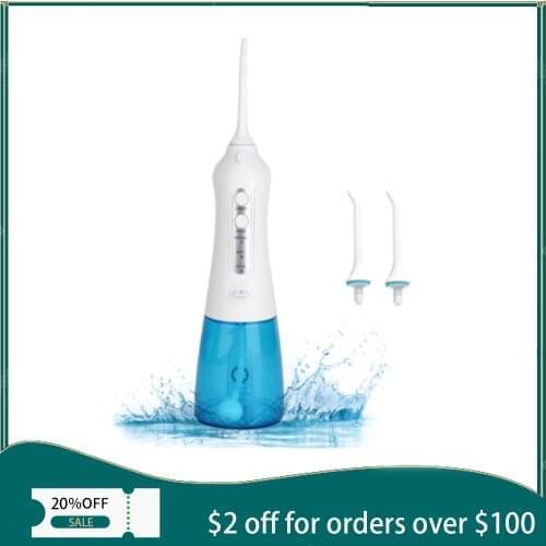 IPX8 waterproof portable oral irrigator USB interface wireless dental scaler 300ML capacity deep cleaning tooth health