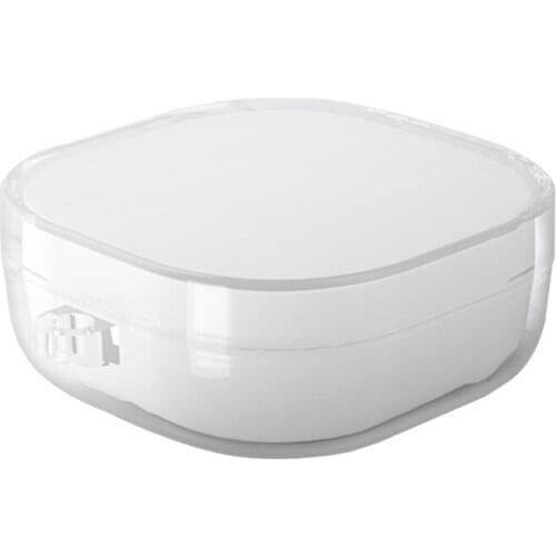 L41E Protective Housings Case with Keychain, Transparent TPU Case Skin Cover for-SoundPEATS Trueair2 + Earphone Case