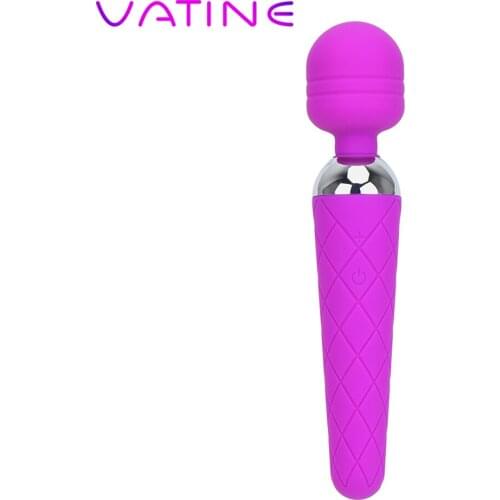 VATINE Female Masturbator Vibrating Dildo AV Vibrator Sex Toys for Woman G Spot Massager Clitoris Stimulator Powerful Magic Wand