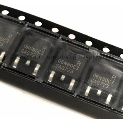10PCS/LOT 06N80C3 SPD06N80C3 TO-252 800V 6A Field effect