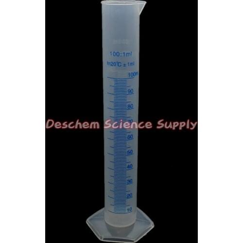 100mL Polypropylene Measuring Cylinder,Blue Graduate,PP Plastic Labware