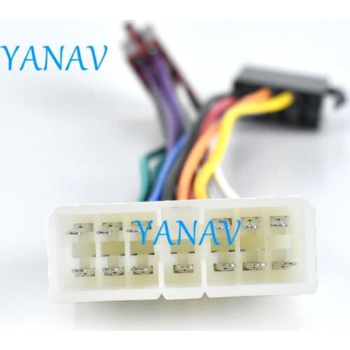 12-037 Wire Harness Adaptor ISO RADIO ADAPTER CABLE FOR-DAEWOO Nexia,-Espero 1995+Car Stereo Radio ISO Standard Connector Adapte