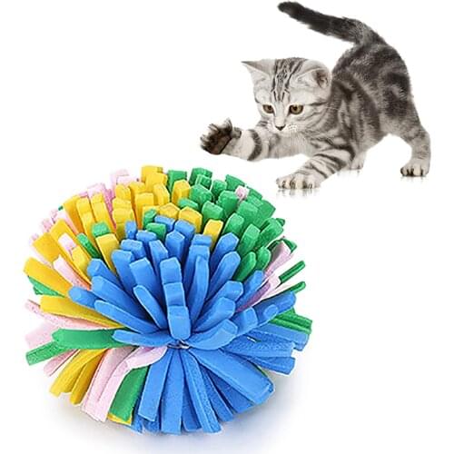 2PCS Cat Bell Toy Cute Mouse Artificial Fur Fish Rope Cat Toy Ball Cat Interactive Toy Training Toys Cat Favor Funny Toy Product
