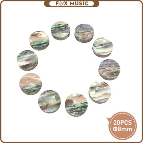 20PCS Guitar Sound Point Sound Dot Colorful Shell 8mm Guitar Accessories &Part New