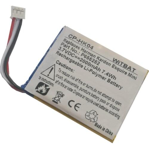 2000mAh Battery for Harman Kardon Esquire Mini Speaker Loudspeaker 3.7V Li-Ion Rechargeable Accumulator Replacement P655252