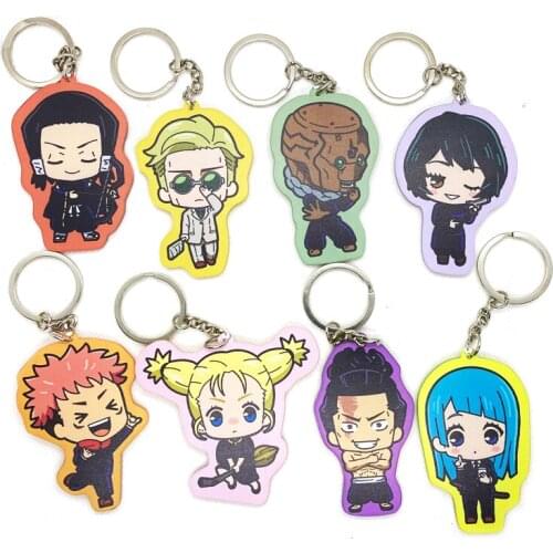 Anime Jujutsu Kaisen Itadori Yuji Ryomen Sukuna Acrylic Keychain Pendant Bag Charm Decorate Cosplay Q Version Cartoon Cute Toys
