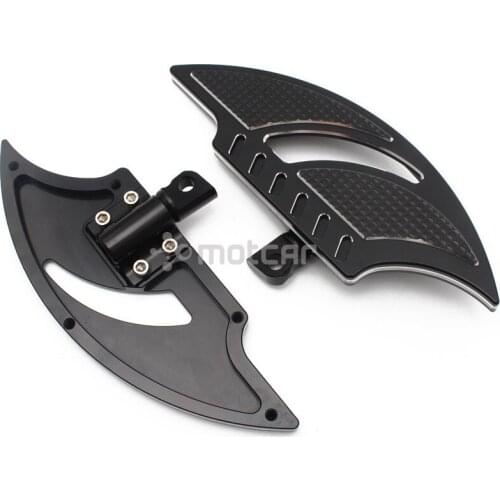 Aluminum Front Motorcycle Foot Pegs Footrest Male Mount Stretched Floorboard for Harley Touring Road King Electra Glide Dyna FLH