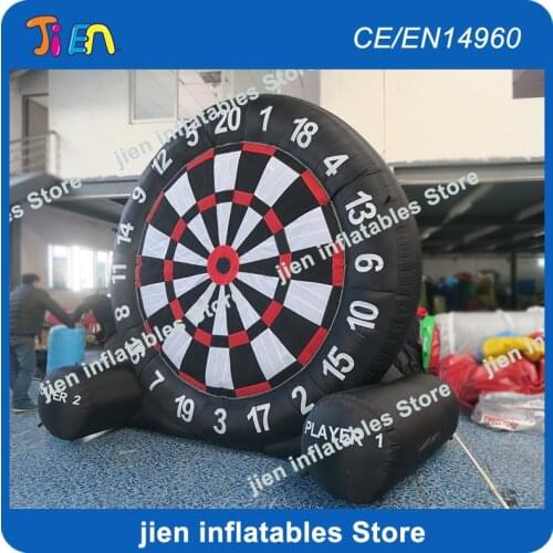 Free air ship!3m-10ft high single side inflatable football darts,big inflatable darts boards games,outdoor foot dart game