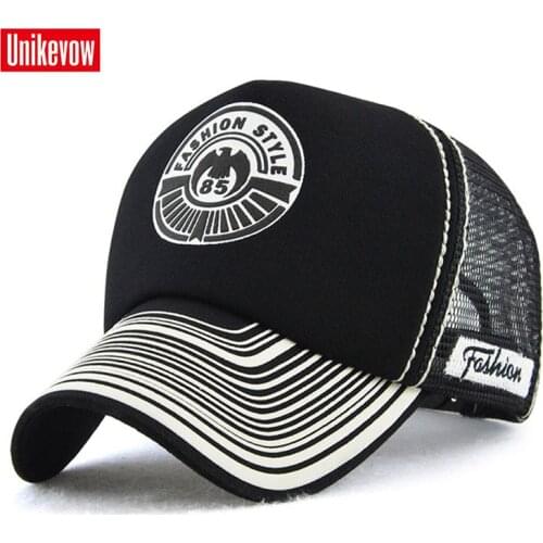 Brand UNIKEVOW 1Piece Free shipping printed cotton cap Summer hat for men & women mesh baseball cap Fashion breathable hat