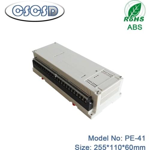 A pcs/lot 255*110*60mm CSCSD din rail power supply 24vdc project box plastic electronic desktop plastic injection enclosure abs