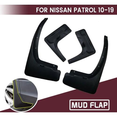 For NISSAN PATROL 2010-2019 Car Front Rear Car Mudguards Fender Flares Mud Guard Flap Anti Splash Mudflaps Soft Good Tenacity