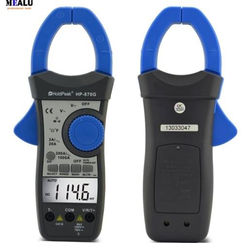 HP-870G Auto Range DC AC Voltage AC current Digital Clamp Meter Multimeter with Bag