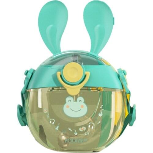 Childrens Water Cup with Straw Thermos Cup Student Doughnut Kettle German PPSU Material