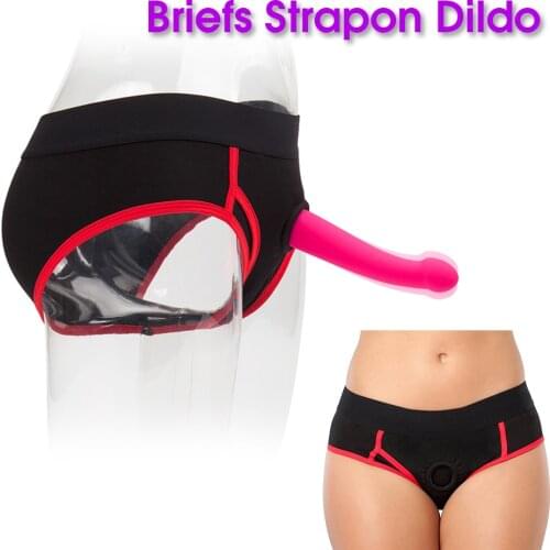 Erotic Toys for Adults Strapon Dildo Vibrator Lesbian Panties Strap On Harness Briefs Pegging Anal Plug Dildo Sex Toys for Woman