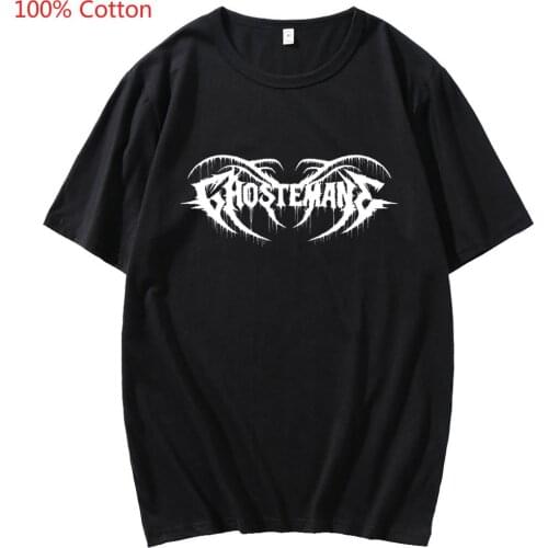 Metal Rap Style Mercury Retrograde Image Printed Ghostemane T Shirt Tees Black White Short Sleeve Oversized Cotton T-shirt Tops