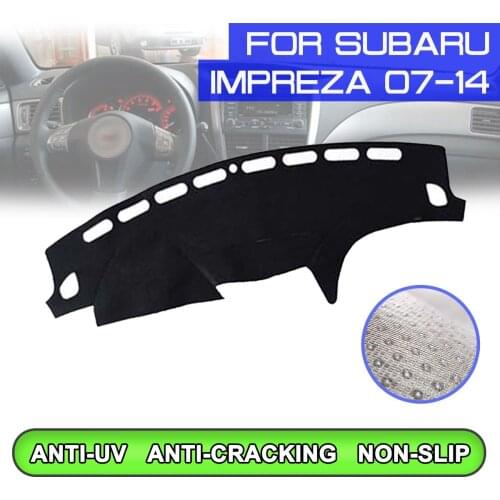 Car Dashboard Mat Anti-dirty Non-slip Dash Cover Mat UV Protection Shade for Subaru Impreza 2007 2008 2009 2010 2011-2014