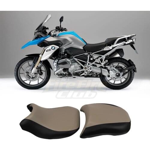Motorcycle Leather Driver&Passenger Seat Cushion For BMW 2013 2014 2015 2016 2017 2018 2019 2020 R1200GS R1250GS