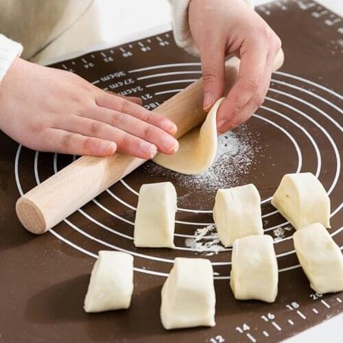 Kitchen Silicone Non-stick Silicone Thickening Mat Rolling Dough Liner Pad Pastries Cake Bakeware Paste Flour Table Sheet