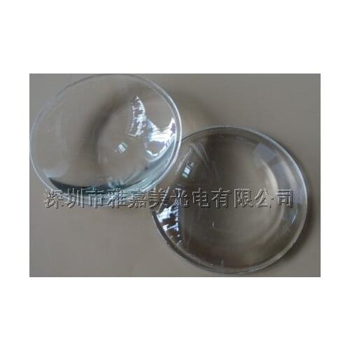 10W-100W Glass LED lens 63MM optical glass lens, high power LED Plano convex lens