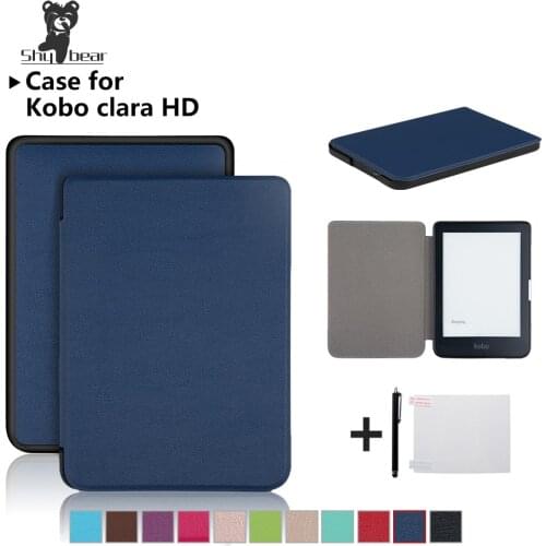 Magnetic Case For Kobo Clara HD 6 Inch PU Leather Ereader Smart Cover for Kobo N249 Auto Sleep and wake up Slim Lightweight