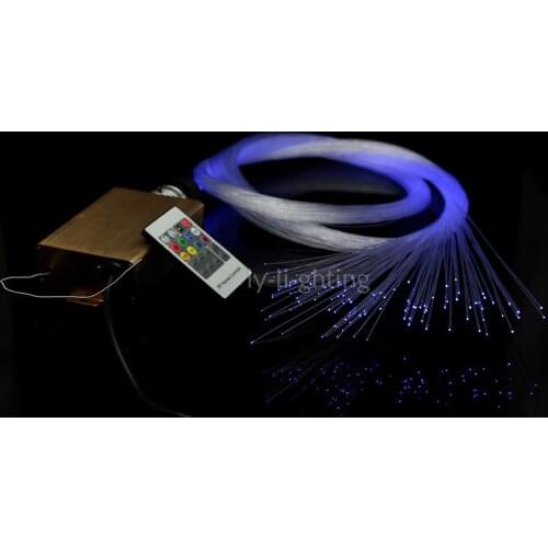 Mini home optic fiber light baby bedroom ceiling light wedding party lamp 10w color change wireless remote multi-modes