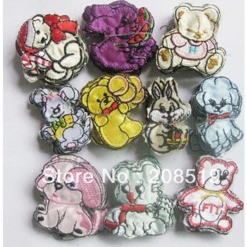 PENNKV Mini Patches For Clothes Mixed Animal 20Pcs Iron On Sewing Accessories