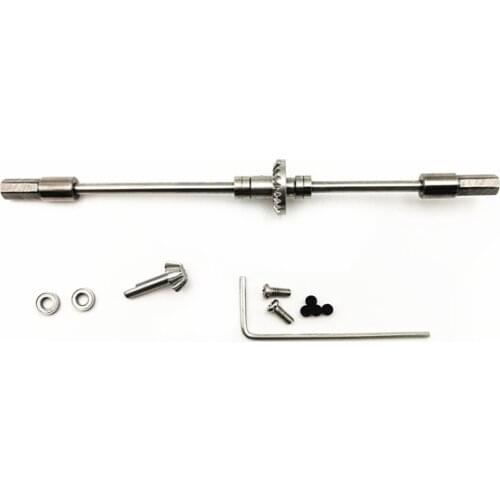 Upgrade stainless steel Rear Axle Kit Replacement For 1/16 WPL B-14 B-24 B-36 C-14 C14K C-24 C-34 RC Car Repair Tool Parts
