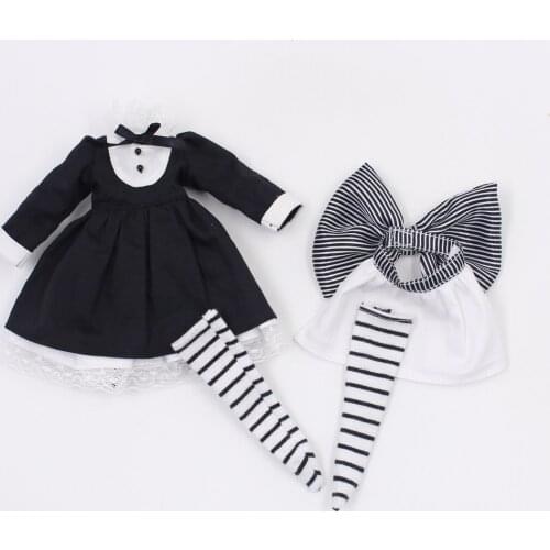 DBS blyth doll clothes for black cosplay suit it suitable for 1/6 doll, normal doll, joint doll, icy, jecci five