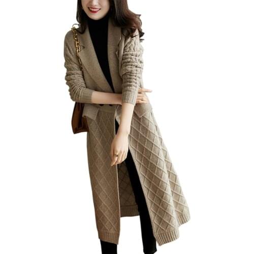 Spring Womens Brand Design All-match Knitted Sweater Cardigan Large Size Casual Sweater Shawl Thick Women Cardigan Sweater