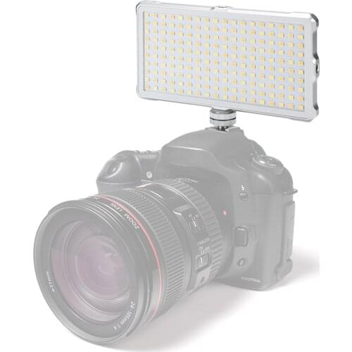 F18 Portable LED Video Light Lamp Fill-in Light 3200-5600K Brightness 5%-100% CRI 96+ with Display Screen Mount Adapter