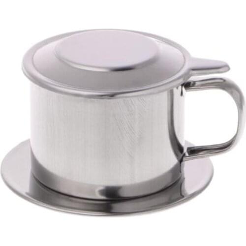 Vietnamese Stainless Steel Coffee Filter Cup Drip Maker Infuser with Handle Fashion