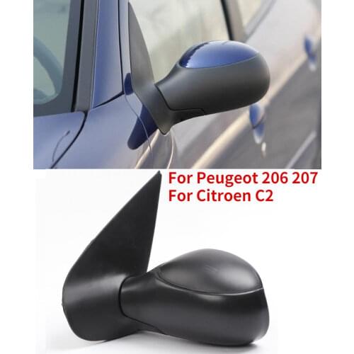 CAPQX manual /electric For Peugeot 206 207 Citroen C2 Car Rearview Mirror Side Mirror Outside Mirror Reverse Mirror Assembly