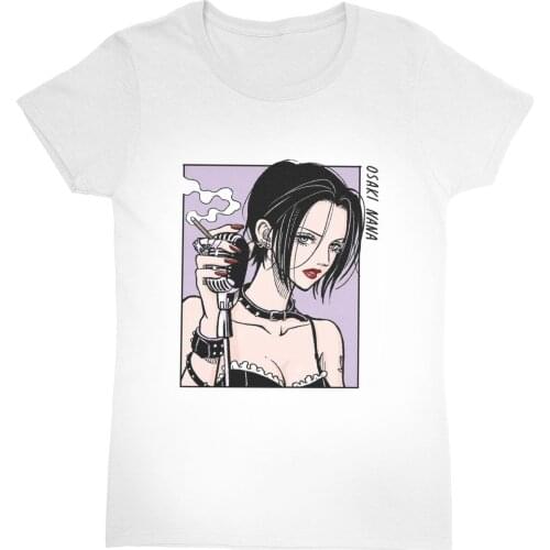 Anime NANA Osaki T-Shirt Women Manga Nana Fashion Pure Cotton Tee Shirt Round Neck Girls Short Sleeve Female T Shirt Clothes