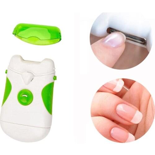 1pc Electric Nail Clipper Portable Nail File Automatic Nail Trimming With Removable Head And LED Lamp Manicure Pedicure Tool