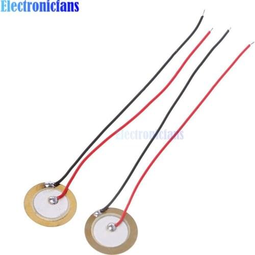 10 Pcs Piezoelectric Piezo Ceramic Wafer Plate Dia 15mm For Buzzer Loudspeaker