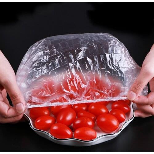 100PCS Reusable Durable Food Storage Covers for Bowls Elastic Plate Silicone Lid Covers Vacuum Bags For Kitchen Food Fresh Seal