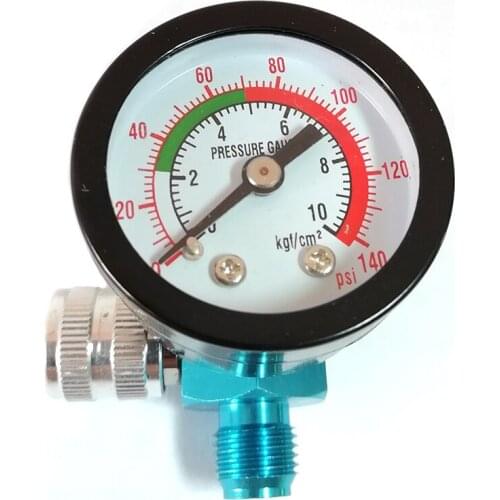 1x Digital Spray Paint Gun Regulator Air Pressure Gauge 1/4inch HVLP Compressor