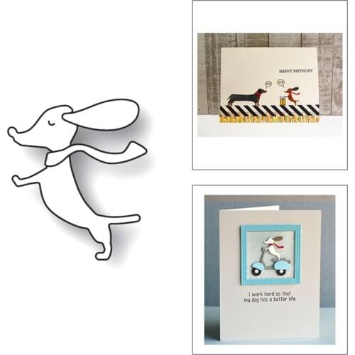 2020 New Animal Metal Cutting Dies For DIY Cut Paper Making Dog and Scarf Decoration Greeting Card Album Scrapbooking No Stamps