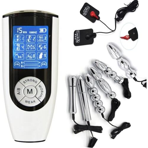 Electric Shock Anal Plug Butt Plug Anal Beads Prostate Massage Sexs Toys For Couples Electro BDSM Massage Pad Sex Product