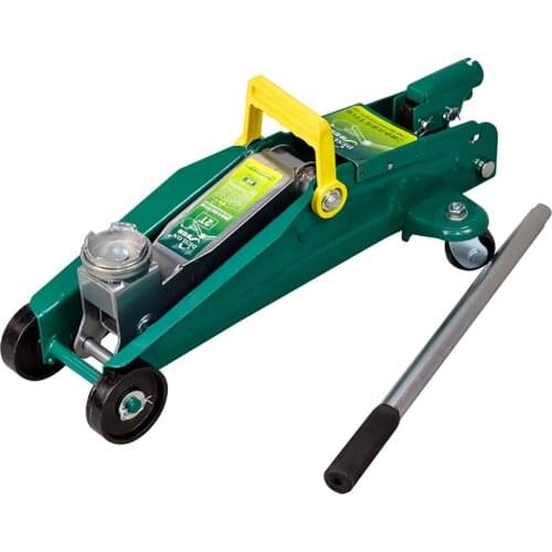 Car Horizontal Jack 2T Capacity Car Lift Hydraulic Jack Hand Crank Double Pump Vehicle Hydraulic Jack