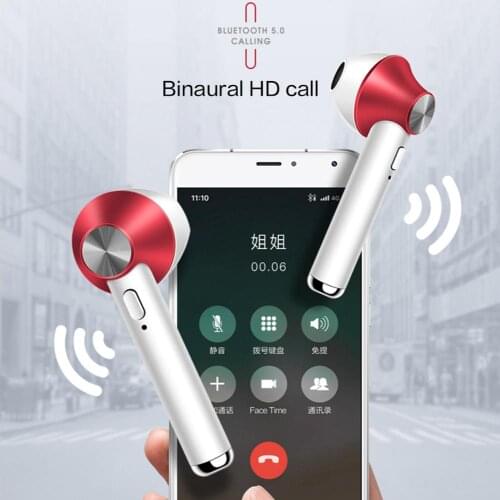 Wireless Headphone Bluetooth Binaural Calls Sport 3D Stereo Sound Earphones with Charging Box for xiaomi iPhone PK i7 i9 TWS