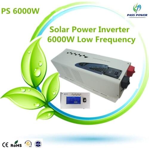 CE RoHS Standby auto 6000w DC to AC inverter low frequency inverter 6KW pure sine wave power inverter UPS