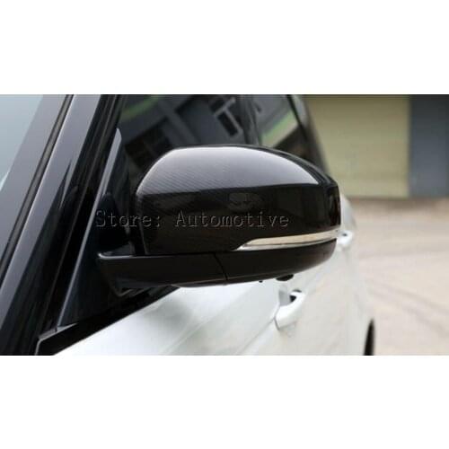 Carbon Fiber Style For Range Rover Sport RR Sport 2014-17 ABS Plastic Side Rearview Mirror Cover Trim For Landrover Discovery 4