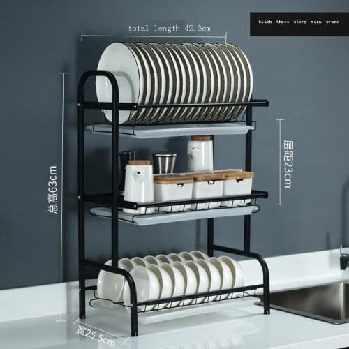 De Refrigerator Organizer Nevera Etagere Stainless Steel Dish Cuisine Cozinha Cocina Organizador Kitchen Storage Rack Holder