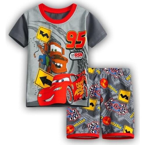 Kids pyjamas children sleepwear baby set boys girls cars pijamas cotton nightwear clothes kids clothing pajamas sets