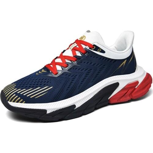 Hot Sale Men Running Shoes Damping Mens Sneakers Breathable Mesh Male Sports Athletic Comfortable Jogging Trainers Big Size 45