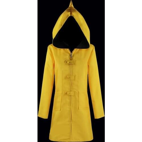 Little Nightmares 2 Six Cosplay Costume Outfit Uniform Hungry Kids Little Six Game Cosplay Halloween Suit Coat